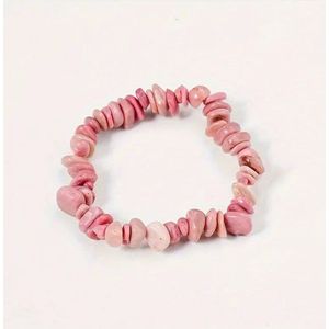 Armband van natuurlijke edelstenen - Roze Rode Rhodoniet