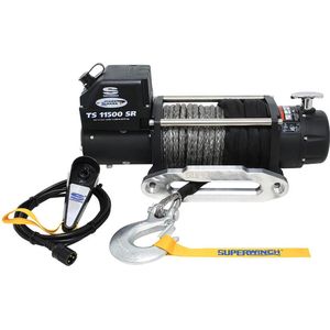 Superwinch Tiger Shark 11500 SR 12V - 5216kg elektrische lier met synthetisch liertouw - Superwinch 1511201