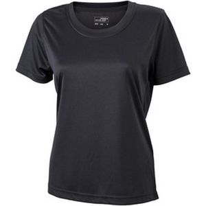 James and Nicholson Vrouwen/dames Actieve Tee (Zwart)