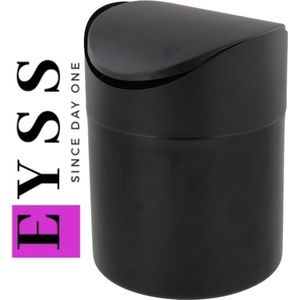 EYSS / Stijlvolle Tafelafvalbakje 1.4 liter / Matt zwart / Poubelle de table / Keuken afvalbak / Aanrecht prullenbak / Home Design