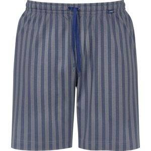 Mey pyjamabroek kort - Cranbourne - blauw met grijs gestreept - Maat: 4XL