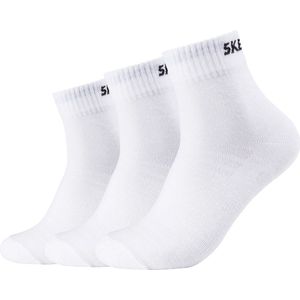 Skechers 3PPK Unisex Mesh Ventilation Quarter Socks SK42017-1000, Unisex, Wit, Sokken, maat: 35-38