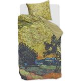 Beddinghouse x Van Gogh Museum Evening Twilight dekbedovertrek - Eenpersoons - 140x200/220 - Oker