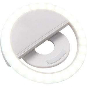 PRO-mounts - Ringlamp voor telefoon | Universeel | Ringlight zonder statief | Geschikt voor Iphone & Samsung | Selfie Ring Light | Wit