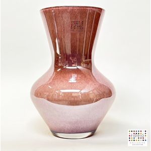 Design Vaas Parma - Fidrio LILA LUSTER - glas, mondgeblazen bloemenvaas - hoogte 36 cm