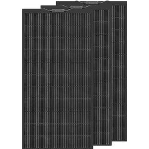 Zonnepaneel - Zonnepanelen - Monokristallijn - 120W - Flexibel - Voor Caravan - Camper - Boot of Thuisgebruik - 3 Stuks