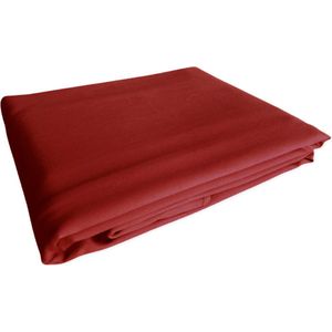 Rood damast tafelkleed 140 x 400 (Hotelkwaliteit: 250 gr/m2) - kerst - valentijn - 100% katoen
