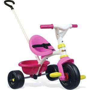 Smoby Be Fun - Driewieler met duwstang - vanaf 15 maanden - roze