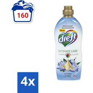 Dreft - Wasverzachter - Gekleurde Was - Blauwe Droom - Anti-Veroudering - 40 Wasbeurten - Voordeelverpakking - 4 stuks