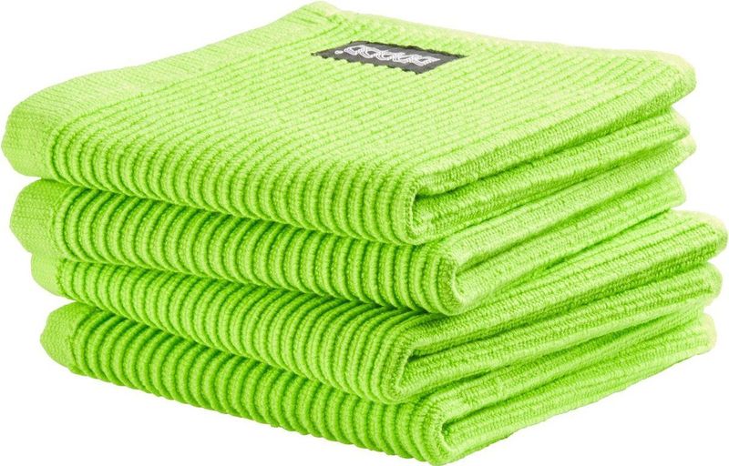 DDDDD - 4x Vaatdoek - Basic Clean - 30 x 30 cm - Groen - Set van 4 stuks
