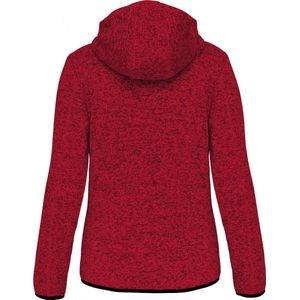 PROACT® Heather damesvest met capuchon PA366 - Red Melange - 3XL
