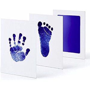 *** Baby Handafdruk en Voetafdruk - Blauw - van Heble® ***
