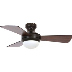 Beacon Airlie Hugger Plafondventilator 92cm Dark Koa/Brons 512311