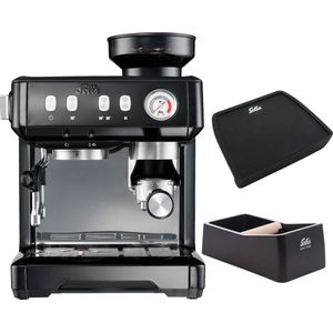 Solis Grind & Infuse Compact 1018 Pistonmachine - Espressomachine - Inclusief Coffee Knock-Box en Tamping Mat