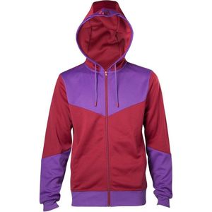 X-Men - Magneto heren unisex hoodie vest met capuchon en rits rood/paars - S