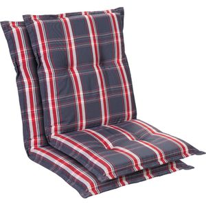 Prato stoelkussen zitkussen lage rug tuinstoel polyester 50x100x8cm