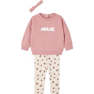 Vertbaudet sweater + legging + haarband babymeisje