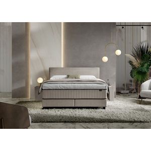 Boxspring 180x210 - Norma Continental - Hotel Chique - Vlak - Meegestoffeerd Pocket Matras - Incl. Topper