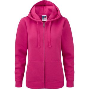 Russel - Authentic Hoodie met Rits Dames - Roze - XL