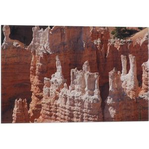 WallClassics - Vlag - Bryce Canyon Nationaal Park Utah Amerika - 60x40 cm Foto op Polyester Vlag