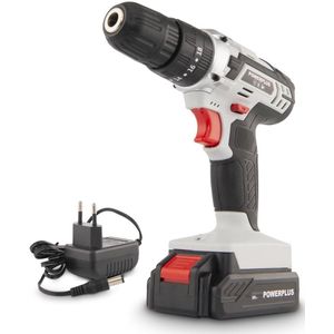 Powerplus Accu klopboormachine POWC1080 - 20V - Variabele snelheid - Incl. 1 x 2.0Ah accu en lader - Boormachine voor beton, hout en staal