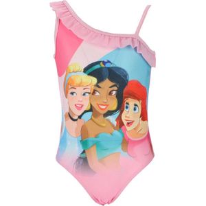 Meisjes Badpak - Disney prinsessen - Licht roze - Maat 98/104