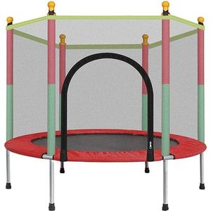 Trampoline - Buitenspeelgoed - Trampolines - Trampoline Met Veiligheidsnet - Ondersteuning Tot 100 kg - Multi Color