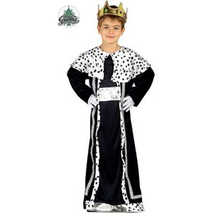 Fiestas Guirca - Kinderkostuum drie koningen zwart 5-6 jaar