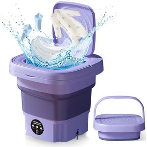 Opvouwbare Mini Wasmachine 8L - Draagbare Was- en Droogoplossing voor Ondergoed en Sokku