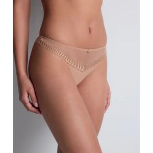 Aubade Sheer emotion tanga Sand XS
