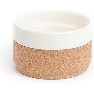 Amorim Cork Soulmate The Whistler Kom - Keramiek/Kurk - Ø13 cm - Wit