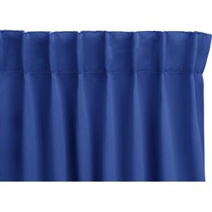 Lifa-Living - Gordijn - Blauw - Verduisterend & Geluidswerend - 100% Polyester - 250 x 150 cm