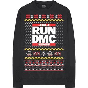 Run DMC - Holiday Sweater/trui - M - Zwart