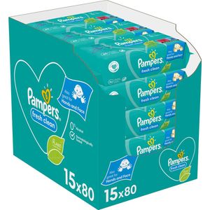Pampers Fresh Clean Billendoekjes - 1200 doekjes