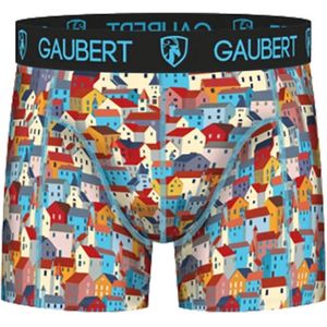 Gaubert Heren boxershort Bamboe-print - 006 - XL - Rood