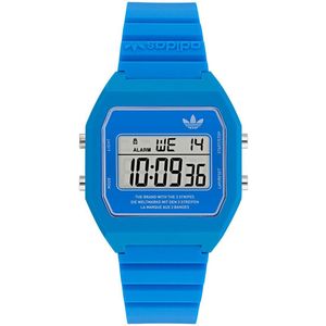 Adidas Originals Digital Two AOST23559 Horloge - Kunststof - Blauw - Ø 36 mm