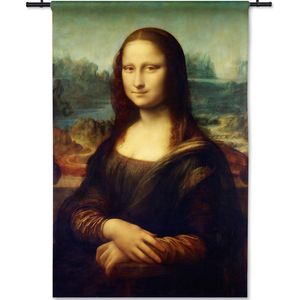 Wandkleed Mona Lisa - Leonardo da Vinci - 150x225 cm