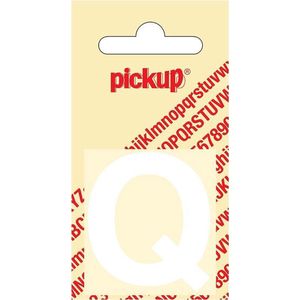 Pickup plakletter Helvetica 40 mm - wit Q