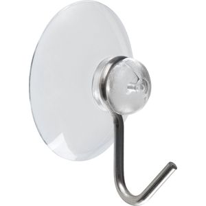 Transparante zuignap (ø 40mm) met RVS haak | Per stuk
