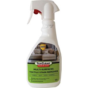 Vlekverwijderaar voor textiel, tapijtreiniger, reinigen van auto zetels en interieur - Spray - Texclean 0,5L