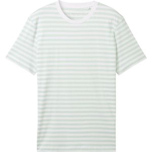 Tom Tailor T-shirt Gestreept T Shirt 1042047xx12 35613 Mannen Maat - XXL