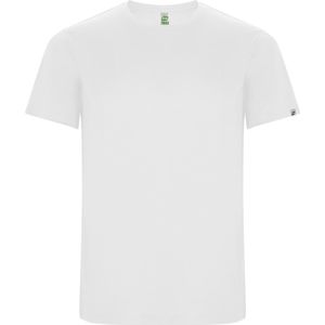 Wit unisex ECO sportshirt korte mouwen 'Imola' merk Roly maat XL