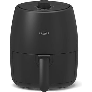 Heteluchtfriteuse-oven, 2 liter, 5-in-1 multikoker met afneembare antiaanbaklaag, vaatwasmachinebestendige crisp-schaal en mand, 1200 watt verwarmingssysteem, matzwart