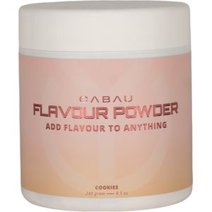 Cabau Flavour Powder - Cookies - 300 gram - Voeg toe aan kwark, yoghurt of iets anders - Bepaal je eigen smaak - Laag in kcal - Met echte stukjes