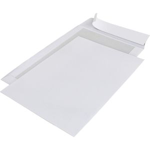 SOHO Bordrug Enveloppen A4 – Luxe Enveloppen - Briefomslag – Envelop – Zelfklevende Enveloppen – 3 stuks – 280 x 185 mm – Wit