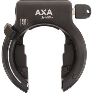 Ringslot Axa Solid Plus met afdekkapjes - zwart (werkplaatsverpakking)