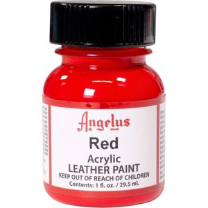 Angelus Leather Acrylic Paint - textielverf voor leren stoffen - acrylbasis - Red - 29,5ml