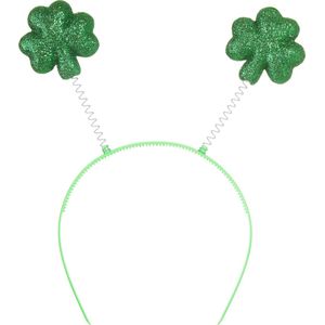 dressforfun - St. Patrick’s Day Hoofddeksel glanzende klaverbladeren - verkleedkleding kostuum halloween verkleden feestkleding carnavalskleding carnaval feestkledij partykleding - 302547