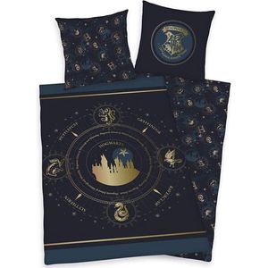 Harry Potter Dekbedovertrek Donkerblauw New!