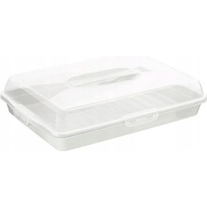 Lock & fresh rechthoekige taart en cake transport doos /bewaarbox 45 cm assorti - Taartdoos - Taartplateau - Vershouddoos